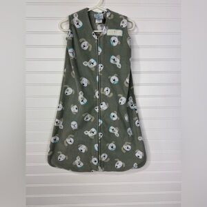 Halo gray fleece puppy Sleepsack. Size 0-6 months/10-18lbs.